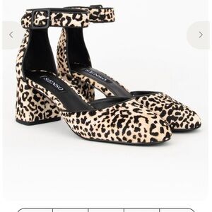 SENSO Animal Print Block Heels